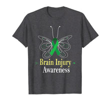 Ladda upp bild till gallerivisning, Funny shirts V-neck Tank top Hoodie sweatshirt usa uk au ca gifts for Brain Injury Awareness Butterfly Green Ribbon Tshirt Gifts 2798367