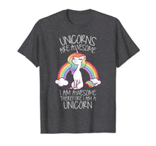 Ladda upp bild till gallerivisning, Funny shirts V-neck Tank top Hoodie sweatshirt usa uk au ca gifts for Unicorns Are Awesome Therefore I Am A Unicorn Funny T Shirt 240072