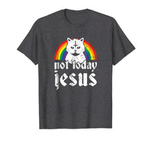 Ladda upp bild till gallerivisning, Funny shirts V-neck Tank top Hoodie sweatshirt usa uk au ca gifts for Not Today Jesus Shirt Rainbow Satanic Cat Goth Concert Gift 845713