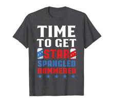 Ladda upp bild till gallerivisning, Time To Get Star Spangled Hammered America Drinking T-shirt 1318411