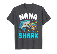 Ladda upp bild till gallerivisning, Funny shirts V-neck Tank top Hoodie sweatshirt usa uk au ca gifts for Nana Shark Autism Awareness T-shirt For Grandma Nanny 1999697