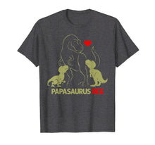 Ladda upp bild till gallerivisning, Funny shirts V-neck Tank top Hoodie sweatshirt usa uk au ca gifts for Papasaurus Tshirt Trex Papa I happy have two kid shirt gift 760685