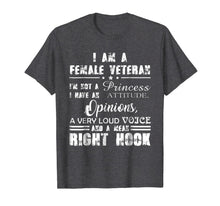 Ladda upp bild till gallerivisning, I am a Female Veteran I'm not a princess tshirt veteran day 847054