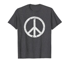 Ladda upp bild till gallerivisning, Funny shirts V-neck Tank top Hoodie sweatshirt usa uk au ca gifts for Vintage Peace Sign White Distressed T-shirt 595053