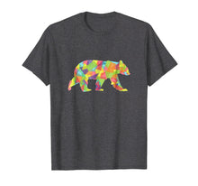 Ladda upp bild till gallerivisning, Funny shirts V-neck Tank top Hoodie sweatshirt usa uk au ca gifts for Fractal Geometric Bear T-Shirt - Pastel Crystal Tee 2038043