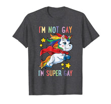 Ladda upp bild till gallerivisning, Funny shirts V-neck Tank top Hoodie sweatshirt usa uk au ca gifts for I'm not Gay I'm Super Gay Pride LGBT Flag T shirt Unicorn 206696