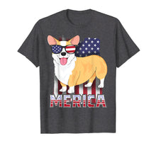 Ladda upp bild till gallerivisning, Funny shirts V-neck Tank top Hoodie sweatshirt usa uk au ca gifts for Corgi Merica T-Shirt for Kids Boys USA Flag 4th of July Dog 4059493