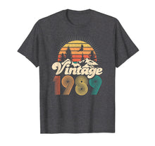 Ladda upp bild till gallerivisning, 30th Birthday Gifts - Vintage 1989 T-Shirt Hiking Women Men