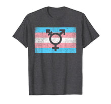 Ladda upp bild till gallerivisning, Transgender Pride Flag With Trans Man Woman Symbol T Shirt