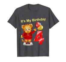 Ladda upp bild till gallerivisning, Funny shirts V-neck Tank top Hoodie sweatshirt usa uk au ca gifts for Vebyhogh - Daniel Tiger 4 Yr Old Kids Birthday T Shirt 3248751