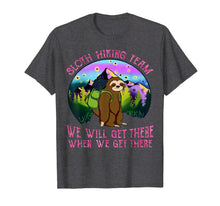Ladda upp bild till gallerivisning, Sloth Hiking Team T Shirt - Sloth Lover Hiking Travelling