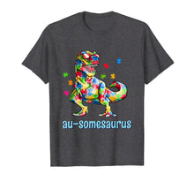 Ladda upp bild till gallerivisning, Funny shirts V-neck Tank top Hoodie sweatshirt usa uk au ca gifts for Dinosaur Autism Awareness T-Rex Shirt Gifts Au-some Puzzle 1088310