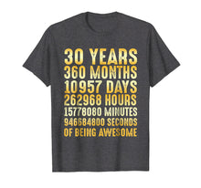 Ladda upp bild till gallerivisning, Funny shirts V-neck Tank top Hoodie sweatshirt usa uk au ca gifts for 30 Years Old 30th Birthday Gold Vintage T Shirt 360 Months 1680798