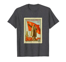 Ladda upp bild till gallerivisning, Funny shirts V-neck Tank top Hoodie sweatshirt usa uk au ca gifts for Vladimir Lenin Monument USSR Cyrillic Postage Stamp T-Shirt 4402605