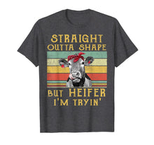Ladda upp bild till gallerivisning, Straight Outta Shape But Heifer I'm Tryin' T-Shirt cow lover 803203