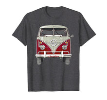 Ladda upp bild till gallerivisning, Vintage 1960s Hippie Red Micro Bus Van T-Shirt Gift