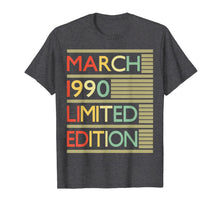 Ladda upp bild till gallerivisning, 30 Years Old Shirt 30th Birthday Gifts Women Men March 1990 T-Shirt-73700