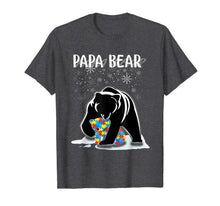 Ladda upp bild till gallerivisning, Papa Bear Autism Awareness Gift For Dad With Son Or Daughter TShirt299155