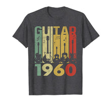 Ladda upp bild till gallerivisning, Distressed Vintage Guitar 1960 60th Birthday Gifts Guitarist T-Shirt-5350111