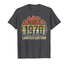 Ladda upp bild till gallerivisning, 50 Year Old Gifts March 1970 Limited Edition 50th Birthday T-Shirt-163364
