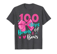 Ladda upp bild till gallerivisning, 100 Days Of Brains Bows 100th Day Of School Gifts Kids Girls T-Shirt-4050266
