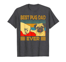 Ladda upp bild till gallerivisning, Best Pug Dad Ever Retro Vintage T-Shirt-297097