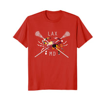 Ladda upp bild till gallerivisning, Funny shirts V-neck Tank top Hoodie sweatshirt usa uk au ca gifts for Boys Lacrosse Shirt Sticks Crossed Crab LAX Maryland Flag 1387527