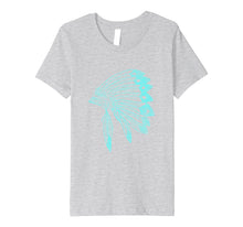 Ladda upp bild till gallerivisning, Funny shirts V-neck Tank top Hoodie sweatshirt usa uk au ca gifts for Native American Headdress - Fine Turquoise Distressed shirt 2728649