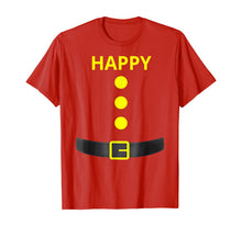 Ladda upp bild till gallerivisning, Happy Dwarf Halloween Costume Blue Shirt T-Shirt 120323