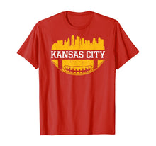 Ladda upp bild till gallerivisning, Kansas City Football Vintage KC Skyline Missouri Chief Retro T-Shirt 725675