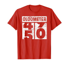 Ladda upp bild till gallerivisning, Oldometer Odometer Funny 50th Birthday Gift 50 yrs Old Joke T-Shirt 336557