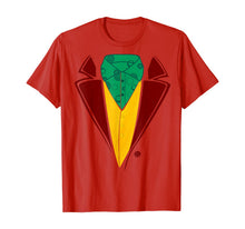 Ladda upp bild till gallerivisning, Red Tuxedo With Green Collar Halloween Costume T-Shirt 305543