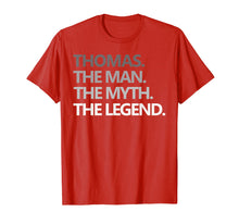 Ladda upp bild till gallerivisning, Funny shirts V-neck Tank top Hoodie sweatshirt usa uk au ca gifts for Mens Thomas The Man Myth Legend T Shirt Father's Day Gift Dad 4244571