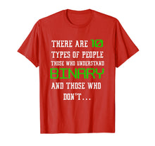 Ladda upp bild till gallerivisning, Funny shirts V-neck Tank top Hoodie sweatshirt usa uk au ca gifts for 10 Types Of People Binary T Shirt Funny Computer Geek Tee 1563985