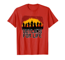 Ladda upp bild till gallerivisning, Funny shirts V-neck Tank top Hoodie sweatshirt usa uk au ca gifts for Outlaws For Life Tshirt Red Sunset Cowboys Redemptions RDR2 1446994