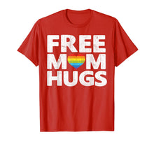 Ladda upp bild till gallerivisning, Free Mom Hugs Tshirt, Free Mom Hugs Rainbow Gay Pride Shirt 94715