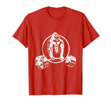 Ladda upp bild till gallerivisning, Gorilla Strength Weight lifter Gym T Shirt Body Builder Tee 178574