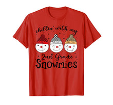 Ladda upp bild till gallerivisning, Chillin' With My 2nd Grade Snowmies Christmas Teacher Gifts T-Shirt-1679960