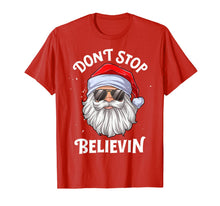 Ladda upp bild till gallerivisning, Don't Stop Believin Santa Funny Christmas Boys Kids Gifts T-Shirt-675800