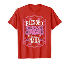 Ladda upp bild till gallerivisning, Blessed To Be Called Nana Cute Floral Christmas Gifts T-Shirt-1859848
