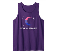 Ladda upp bild till gallerivisning, Not A Phase Bisexual LGBTQ Bi Pride Flag Moon Tank Top 226884