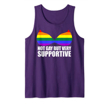 Ladda upp bild till gallerivisning, NOT GAY BUT VERY SUPPORTIVE LGBT Straight Ally Bra Meme Tank Top 195152