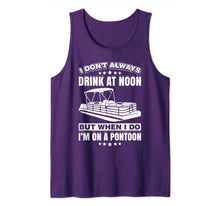 Ladda upp bild till gallerivisning, Drink At Noon Pontoon Boat Funny Motor Boating Lake Tank Top 140446