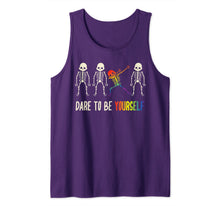 Ladda upp bild till gallerivisning, Dare To Be Yourself Art | Cute LGBT Pride Design Gift Tank Top 138040