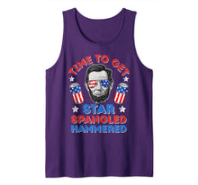 Ladda upp bild till gallerivisning, Time To Get Star Spangled Hammered 4th Of July Men Lincoln Tank Top 110949