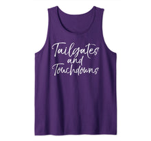 Ladda upp bild till gallerivisning, Game Day Apparel for Women Cute Tailgates and Touchdowns Tank Top 500876