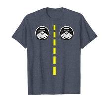 Ladda upp bild till gallerivisning, Road Marking With Headlights Funny Halloween Costume T-Shirt 357529