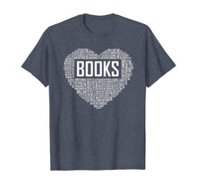 Ladda upp bild till gallerivisning, Book Lover Heart Gift Bookworm Gifts Love Reading T-Shirt-436820