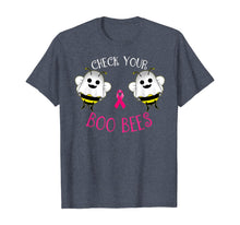 Ladda upp bild till gallerivisning, Breast Cancer Awareness Funny Check your Boo bees women T-Shirt 111403