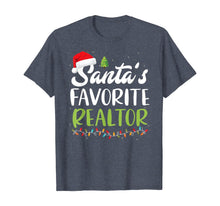 Ladda upp bild till gallerivisning, Funny Santa's Favorite Realtor Christmas Santa Hat Light T-Shirt 327505